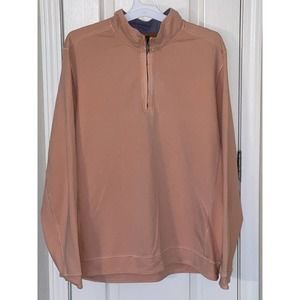 Tommy Bahama Island Crafted Perfect Fit Long Sleeve Peach Color Shirt Size XL